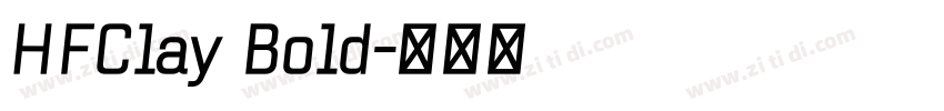 HFClay Bold字体转换
